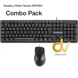 Teclado y Raton Tacens ACPOES Combo Pack