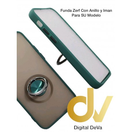 iPhone 12 6.1 / 12 Pro Funda Zerf Con Anillo E Iman Verde