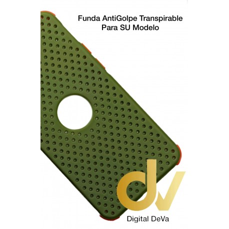 iPhone 12 6.1 Funda Antigolpe Transpirable Verde