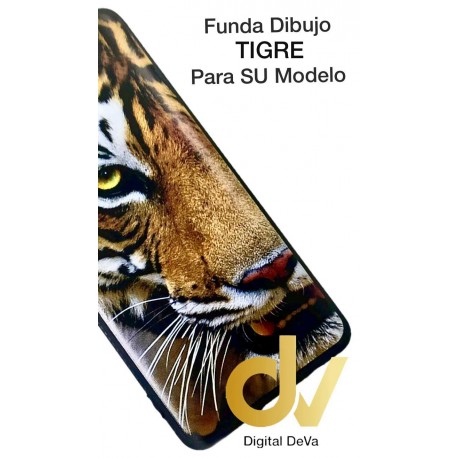 A5S / A7 Oppo Funda Dibujo Flex Tigre