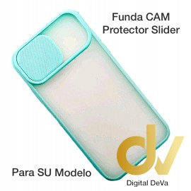 iPhone 11 Pro Max Funda CAM Protector Slider Azul Turques