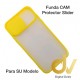 iPhone 12 6.1 Funda CAM Protector Slider Amarillo