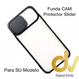 iPhone 12 Pro Max Funda CAM Protector Slider Negro
