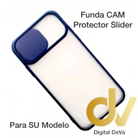 iPhone 12 Pro Max Funda CAM Protector Slider Azul