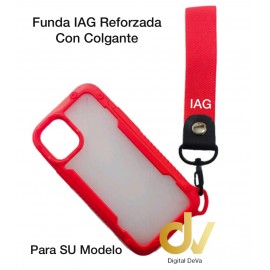 iPhone 12 Mini 5.4 Funda IAG Reforzada Con Colgante Rojo