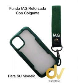 iPhone 12 Mini 5.4 Funda IAG Reforzada Con Colgante Verde