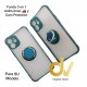 iPhone 12 6.1 Funda 3en1 Anillo, Iman y Cam Protector Verde