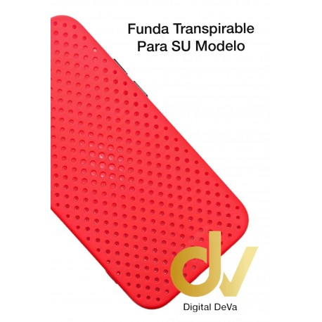 iPhone 12 Pro Funda Transpirable Rojo