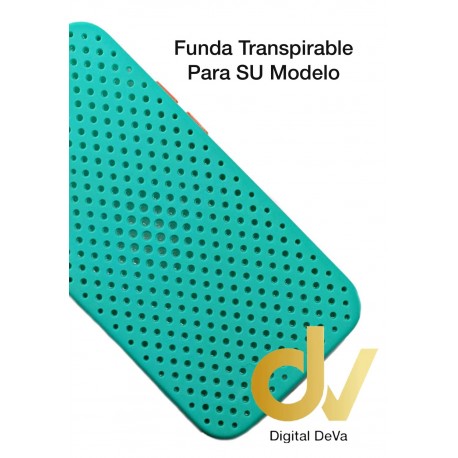 iPhone 12 Pro Funda Transpirable Azul Turques