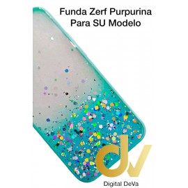 iPhone 12 Mini 5.4 Funda Zerf Purpurina Azul Turques