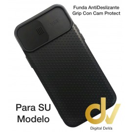 iPhone 12 6.1 / 12 Pro 6.1 Funda AntiDeslizante Grip Con Cam Protect Negro