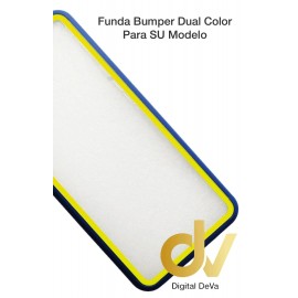 iPhone 12 6.1 / 12 Pro Funda Dual Color Pvc Bumper Azul