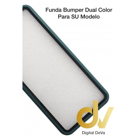 iPhone 12 6.1 / 12 Pro Funda Dual Color Pvc Bumper Verde