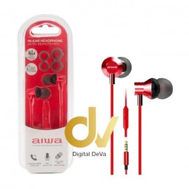 Auricular In-Ear Con Jack 3.5mm AIWA ESTM-50RD Rojo