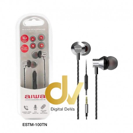 Auricular In-Ear Con Jack 3.5mm AIWA ESTM-50SL Plata