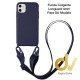 iPhone X / XS Funda Colgante Langyard 4mm Azul Oscuro