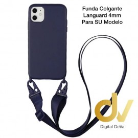 iPhone X / XS Funda Colgante Langyard 4mm Azul Oscuro