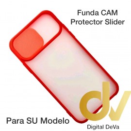 S21 5G Samsung Funda CAM Protector Slider Rojo