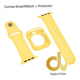 Correa SmartWatch + Protector 42mm Amarillo