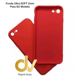 iPhone 7 Plus / 8 Plus Funda Silicona Soft 2mm Rojo