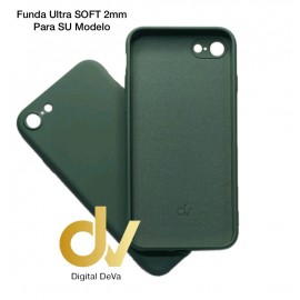iPhone 7G / 8G Funda Silicona Soft 2mm Verde Militar