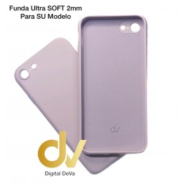 iPhone XS Max Funda Silicona Soft 2mm Lila