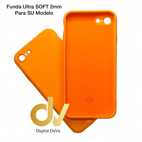 iPhone X / XS Funda Silicona Soft 2mm Naranja