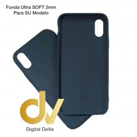 iPhone XS Max Funda Silicona Soft 2mm Azul