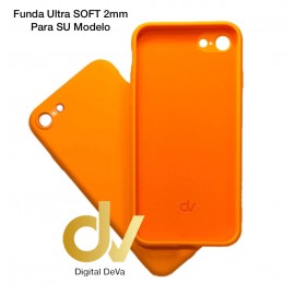 iPhone 12 6.1 / 12 Pro 6.1 Funda Silicona Soft 2mm Naranja