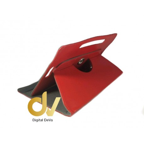 Universal 7" Rojo Funda Tab Giratoria 360º