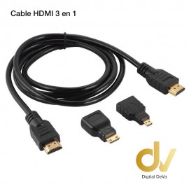 Cable HDMI 3 En 1 / 1.5 Mts