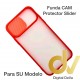 A42 5G Samsung Funda CAM Protector Slider Rojo