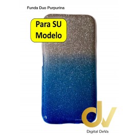P40 Huawei Funda Duo Purpurina Azul