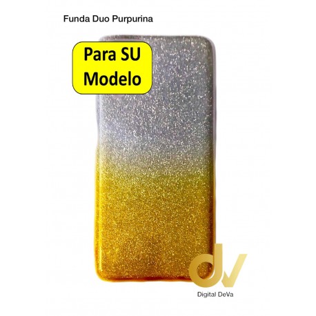 S21 5G Samsung Funda Duo Purpurina Dorado