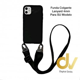 iPhone 11 Pro Max Funda Colgante Langyard 4mm Negro