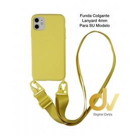 iPhone 11 Pro Max Funda Colgante Langyard 4mm Amarillo