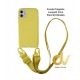 iPhone X / XS Funda Colgante Langyard 4mm Amarillo