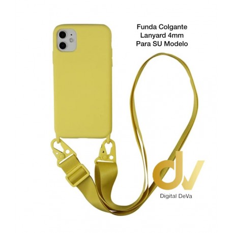 iPhone X / XS Funda Colgante Langyard 4mm Amarillo