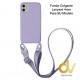 iPhone X / XS Funda Colgante Langyard 4mm Violeta
