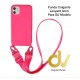 iPhone XS Max Funda Colgante Langyard 4mm Rosa Neon