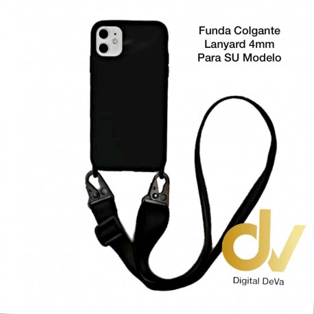 iPhone XS Max Funda Colgante Langyard 4mm Negro