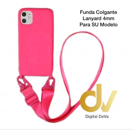 iPhone 7 Plus / 8 Plus Funda Colgante Langyard 4mm Rosa Neon