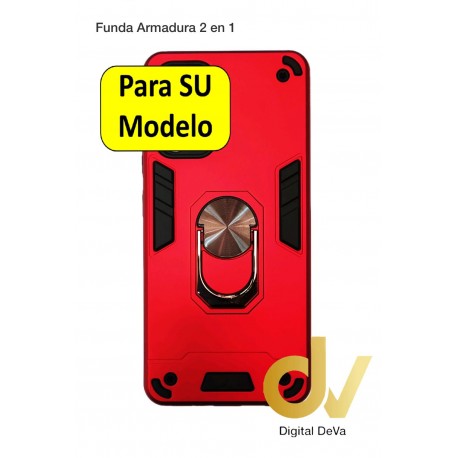 Redmi Note 9T 5G Xiaomi Funda Armadura 2 En 1 Rojo