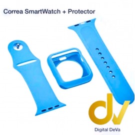 Correa SmartWatch + Protector 44mm Azul
