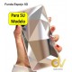 iPhone 13 Mini Funda Espejo 5D Plata