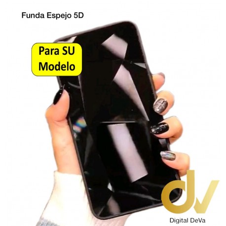 iPhone 11 Funda Espejo 5D Negro