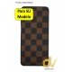 iPhone 13 Pro Funda Limited Edición Cuadros Marrón