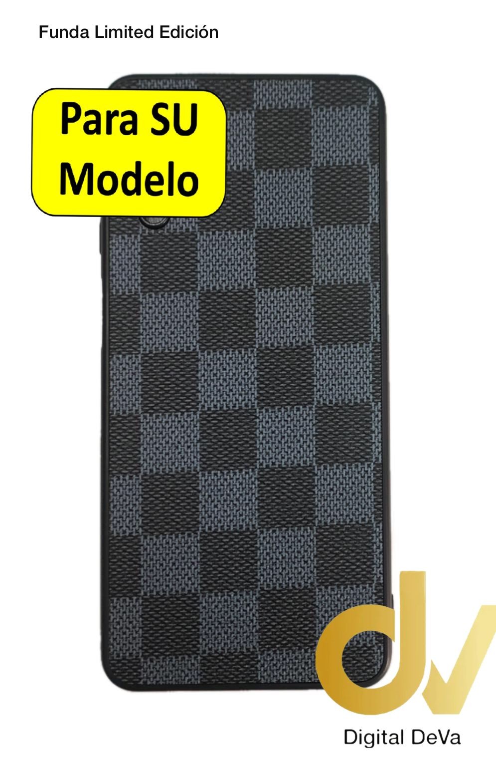 iPhone 13 Pro Funda Limited Edición Cuadros Marrón - Digital Deva