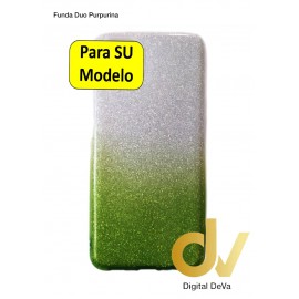 iPhone 12 Pro Max Funda Duo Purpurina Verde