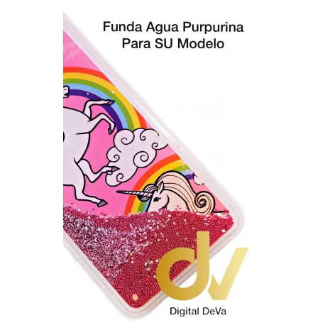 A7 2018 Samsung Funda Agua Purpurina Unicornio Arcoiris